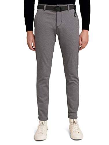 TOM TAILOR Denim Herren Straight Fit Chino Hose mit Gürtel von TOM TAILOR Denim