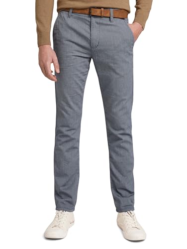 TOM TAILOR Denim Herren Straight Fit Chino Hose mit Gürtel von TOM TAILOR Denim