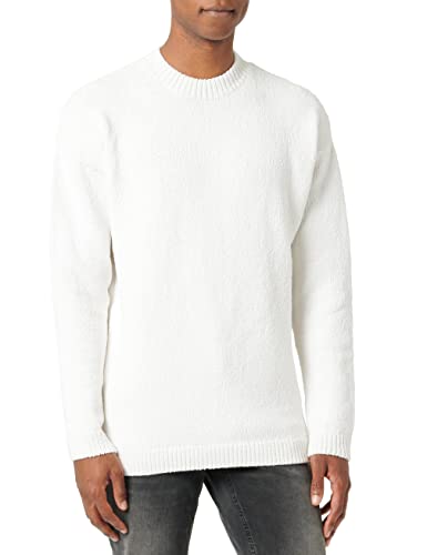 TOM TAILOR Denim Herren Strickpullover 1033534, 30556 - OffWhite white Knit Mouline, 3XL von TOM TAILOR Denim