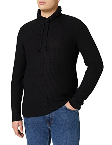TOM TAILOR Denim Herren Strukturiertes Sweatshirt aus nachhaltiger Baumwolle 1028388, 29999 - Black, XS von TOM TAILOR Denim