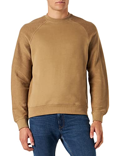 TOM TAILOR Denim Herren Sweater mit Struktur 1034100, 12912 - Splashed Clay Beige, XS von TOM TAILOR Denim