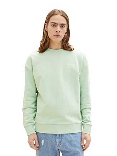 TOM TAILOR Denim Herren Sweatshirt 1035671, 31038 - Placid Green, L von TOM TAILOR Denim