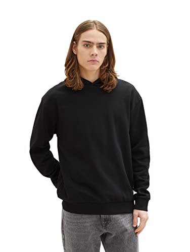 TOM TAILOR Denim Herren Sweatshirt 1035677, 29999 - Black, L von TOM TAILOR Denim