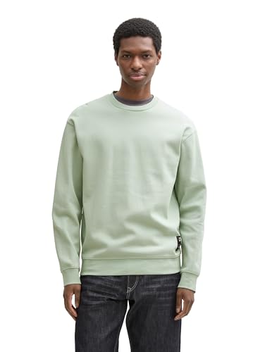 TOM TAILOR Denim Herren 1046270 Sweatshirt, 13632-Fresh Mint Green, XXL von TOM TAILOR Denim