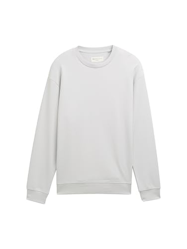 TOM TAILOR Denim Herren 1046270 Sweatshirt, 15277-Chalk Grey, XL von TOM TAILOR Denim