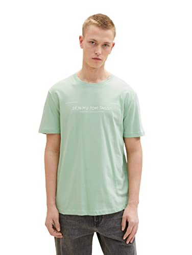 TOM TAILOR Denim Herren T-Shirt 1035581, 31038 - Placid Green, M von TOM TAILOR Denim