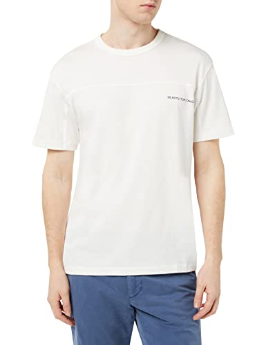 TOM TAILOR Denim Herren T-Shirt 1035586, 12906 - Wool White, M von TOM TAILOR Denim