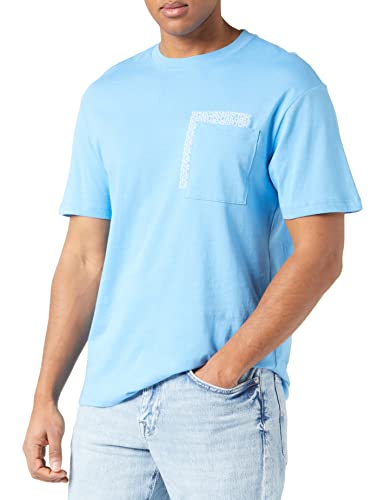 TOM TAILOR Denim Herren T-Shirt 1035589, 18395 - Rainy Sky Blue, M von TOM TAILOR Denim