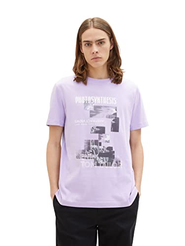 TOM TAILOR Denim Herren T-Shirt 1035599, 31042 - Lilac Vibe, M von TOM TAILOR Denim