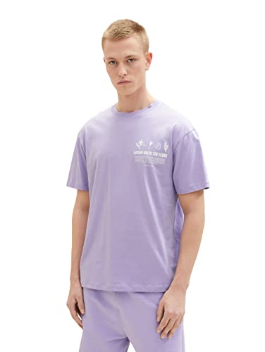 TOM TAILOR Denim Herren T-Shirt 1035600, 31042 - Lilac Vibe, XL von TOM TAILOR Denim