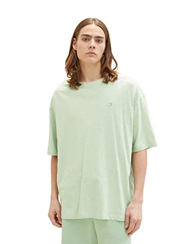 TOM TAILOR Denim Herren T-Shirt 1035601, 31038 - Placid Green, XL von TOM TAILOR Denim