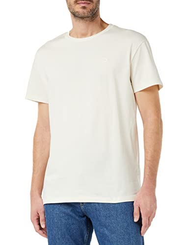 TOM TAILOR Denim Herren T-Shirt mit Backprint 1033032, 10338 - Soft Light Beige, M von TOM TAILOR Denim