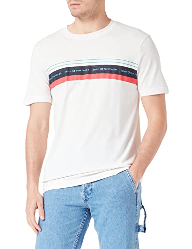 TOM TAILOR Denim Herren T-Shirt mit Streifen-Print von TOM TAILOR Denim