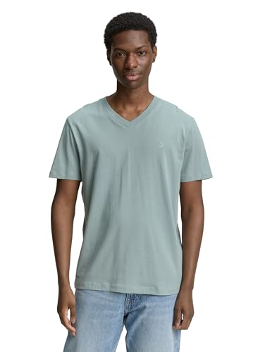 TOM TAILOR Denim Herren 1046117 T-Shirt, 28129-Light Ice Blue, M von TOM TAILOR Denim