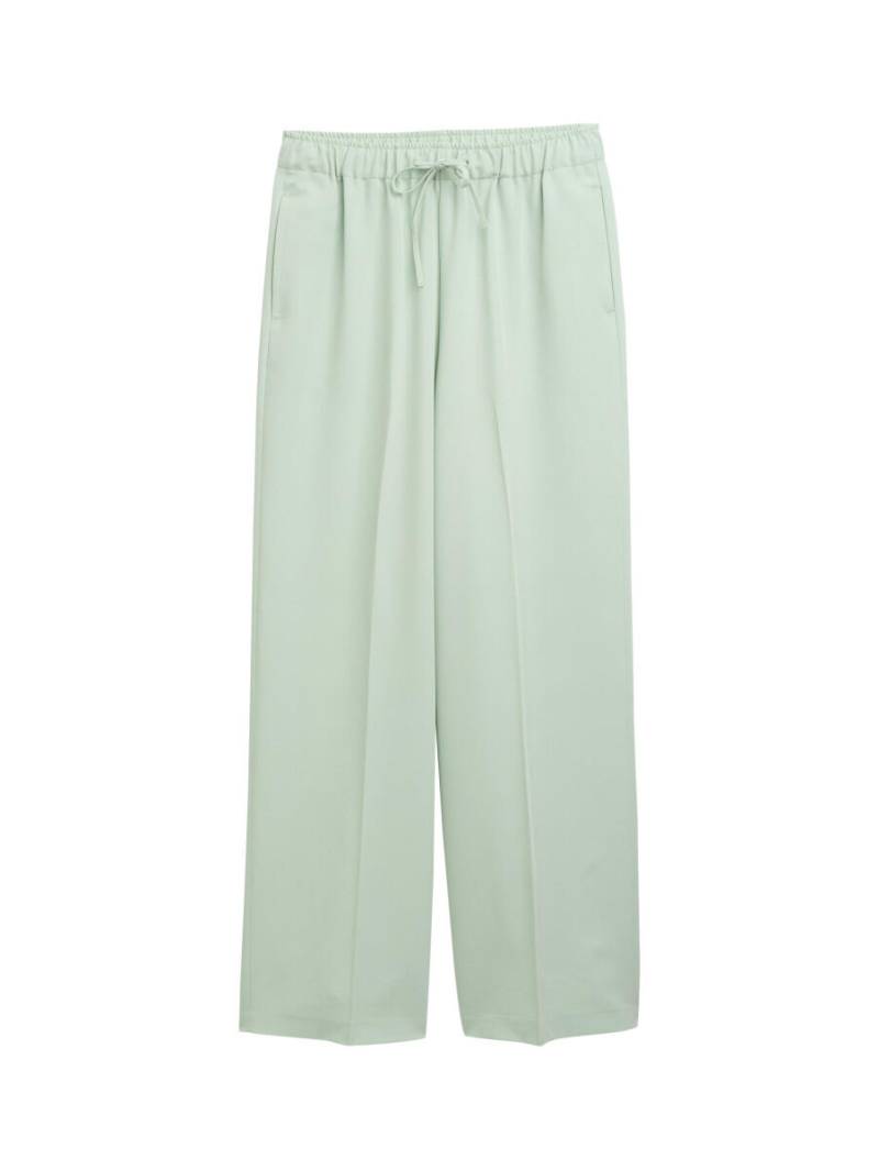 TOM TAILOR Denim - Hose mit weitem Bein grün - Gr. - S von TOM TAILOR Denim