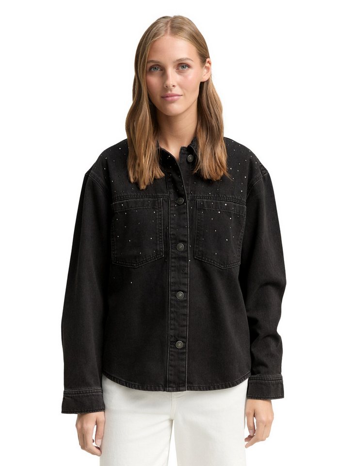 TOM TAILOR Denim Jeansjacke mit Strasssteinen von TOM TAILOR Denim