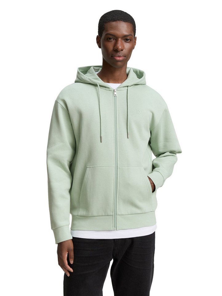 TOM TAILOR Denim Kapuzensweatjacke mit Logostickerei von TOM TAILOR Denim