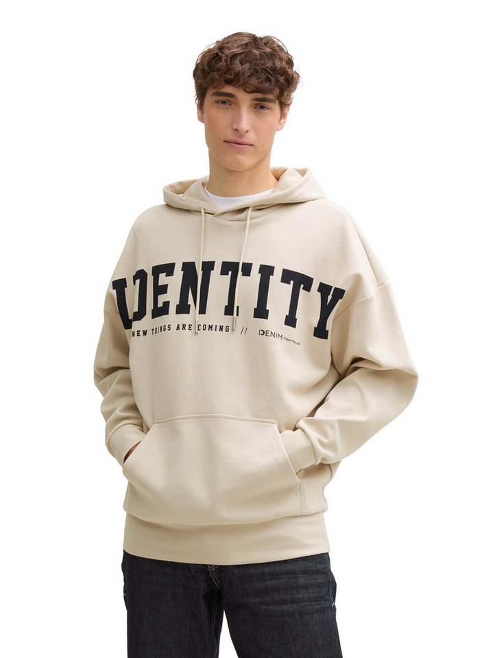 TOM TAILOR Denim Kapuzensweatshirt mit Statement-Print von TOM TAILOR Denim