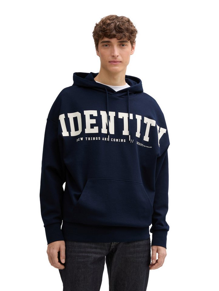 TOM TAILOR Denim Kapuzensweatshirt mit Statement-Print von TOM TAILOR Denim