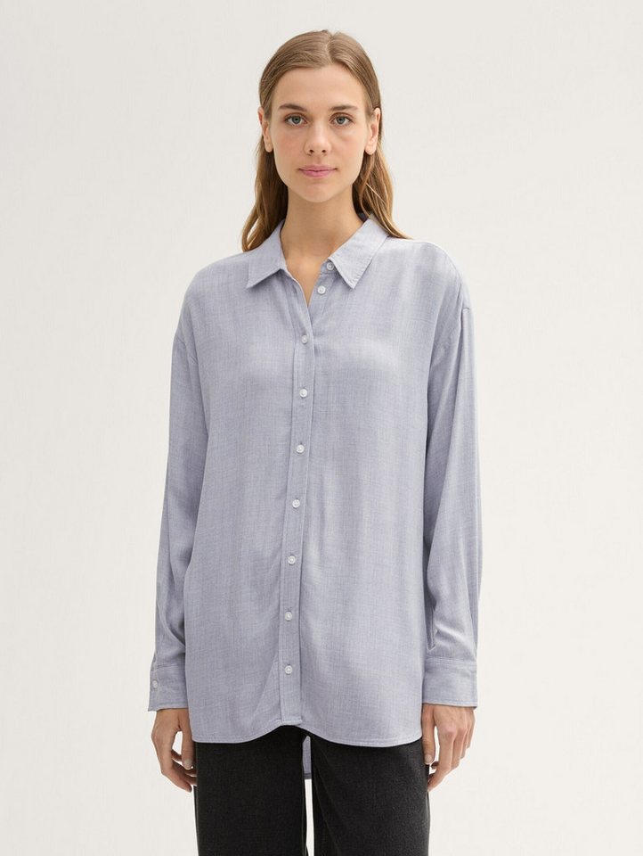 TOM TAILOR Denim Langarmbluse Oversized Hemdbluse von TOM TAILOR Denim