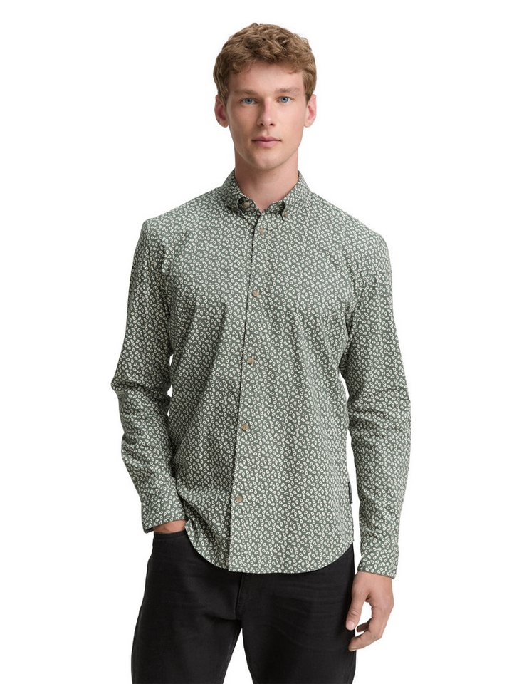 TOM TAILOR Denim Langarmhemd POPLIN mit Streifenmuster von TOM TAILOR Denim