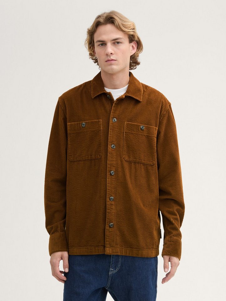 TOM TAILOR Denim Langarmhemd Relaxed Cord Overshirt von TOM TAILOR Denim