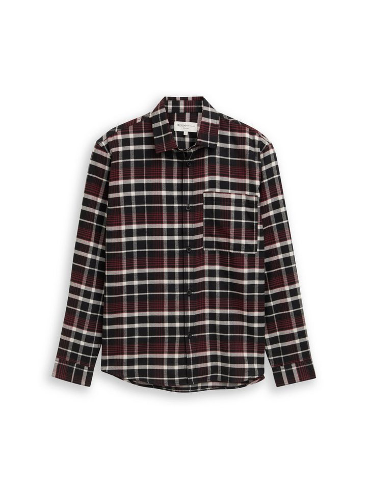 TOM TAILOR Denim Langarmhemd kariert von TOM TAILOR Denim