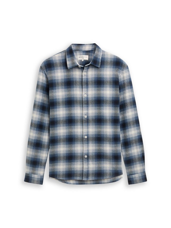 TOM TAILOR Denim Langarmhemd relaxed checked shirt von TOM TAILOR Denim