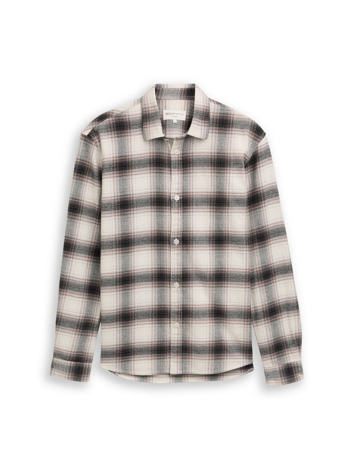 TOM TAILOR Denim Langarmhemd relaxed checked shirt von TOM TAILOR Denim