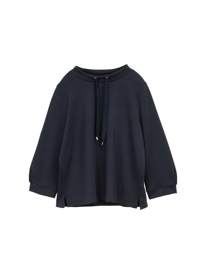 TOM TAILOR Denim Langarmshirt T-shirt scuba stand up collar von TOM TAILOR Denim