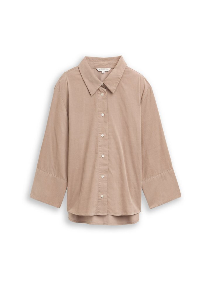 TOM TAILOR Denim Langarmshirt blouse with soft corduroy fabr von TOM TAILOR Denim