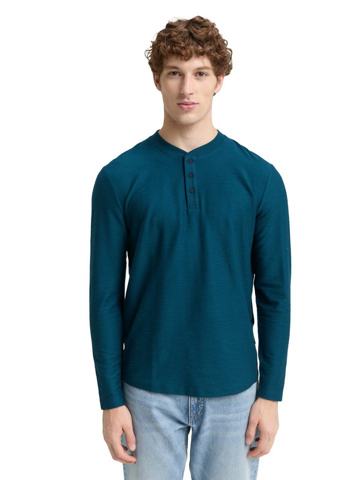 TOM TAILOR Denim Langarmshirt mit Knopfleiste von TOM TAILOR Denim