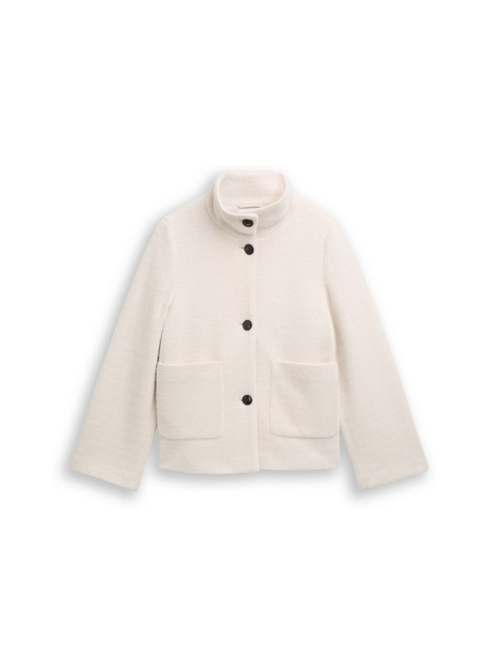 TOM TAILOR Denim Langjacke structured wool look jacket von TOM TAILOR Denim