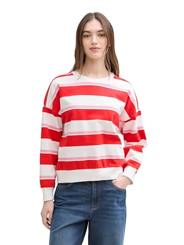 TOM TAILOR Denim Mini-Kleid mit Streifenmuster, Multicolor Stripe, XL von TOM TAILOR Denim