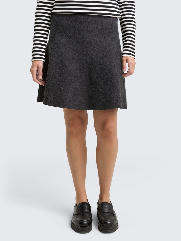 TOM TAILOR Denim Minirock Mini Skater Strickrock Mini Skater Strickrock von TOM TAILOR Denim