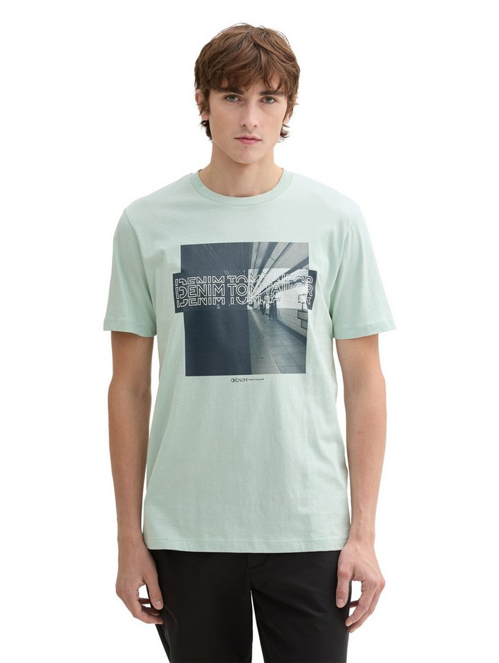 TOM TAILOR Denim Print-Shirt mit Frontprint von TOM TAILOR Denim