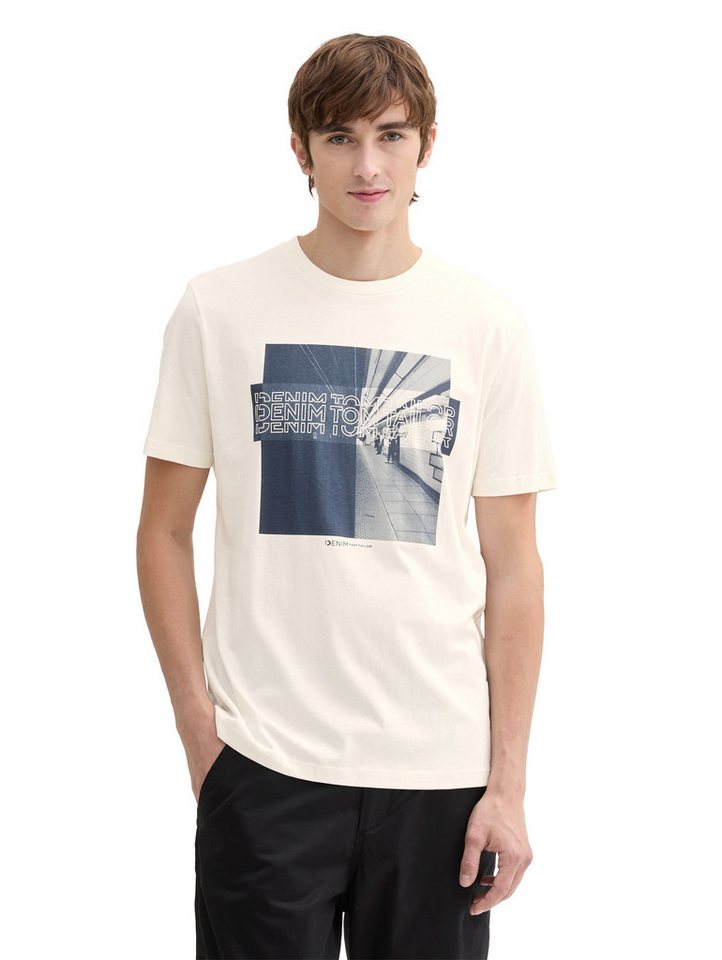 TOM TAILOR Denim Print-Shirt mit Frontprint von TOM TAILOR Denim