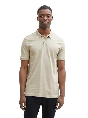TOM TAILOR Denim Herren 1045587 Poloshirt, 35723 - Beige Abbey Stone, XL EU von TOM TAILOR Denim