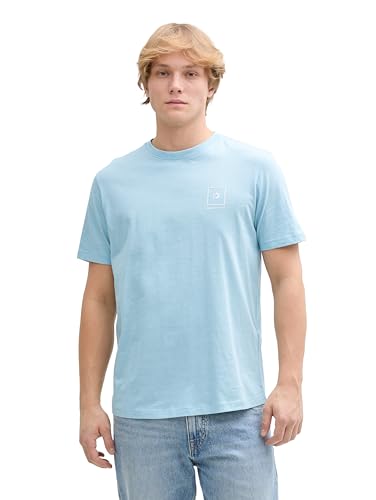 TOM TAILOR Denim Relaxed Fit T-Shirt mit Muster, Black Colorfull Flowery Print, M von TOM TAILOR Denim