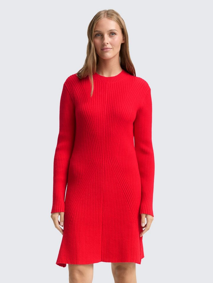 TOM TAILOR Denim Sommerkleid Kleider & Jumpsuits Fitted Mini-Kleid aus Rippstrick von TOM TAILOR Denim