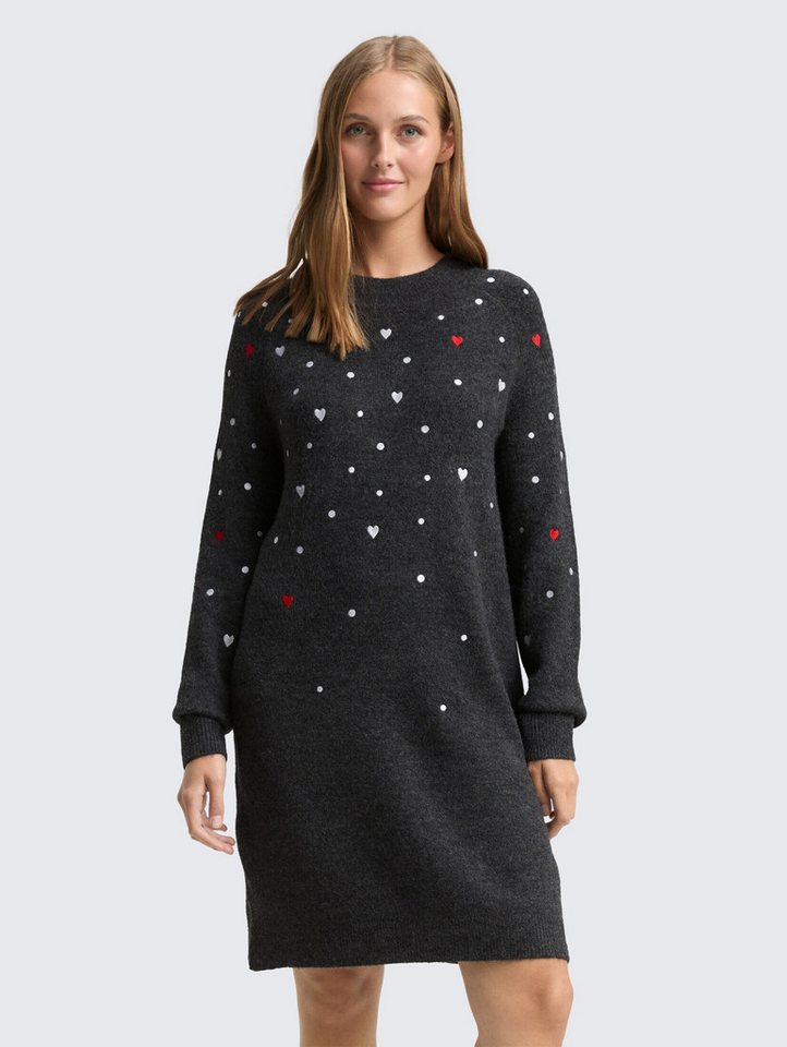 TOM TAILOR Denim Sommerkleid Kleider & Jumpsuits Mini-Kleid mit Herz-Stickerei von TOM TAILOR Denim