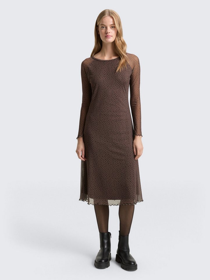 TOM TAILOR Denim Sommerkleid Mesh Midi-Kleid mit Muster Mesh Midi-Kleid mit Muster von TOM TAILOR Denim