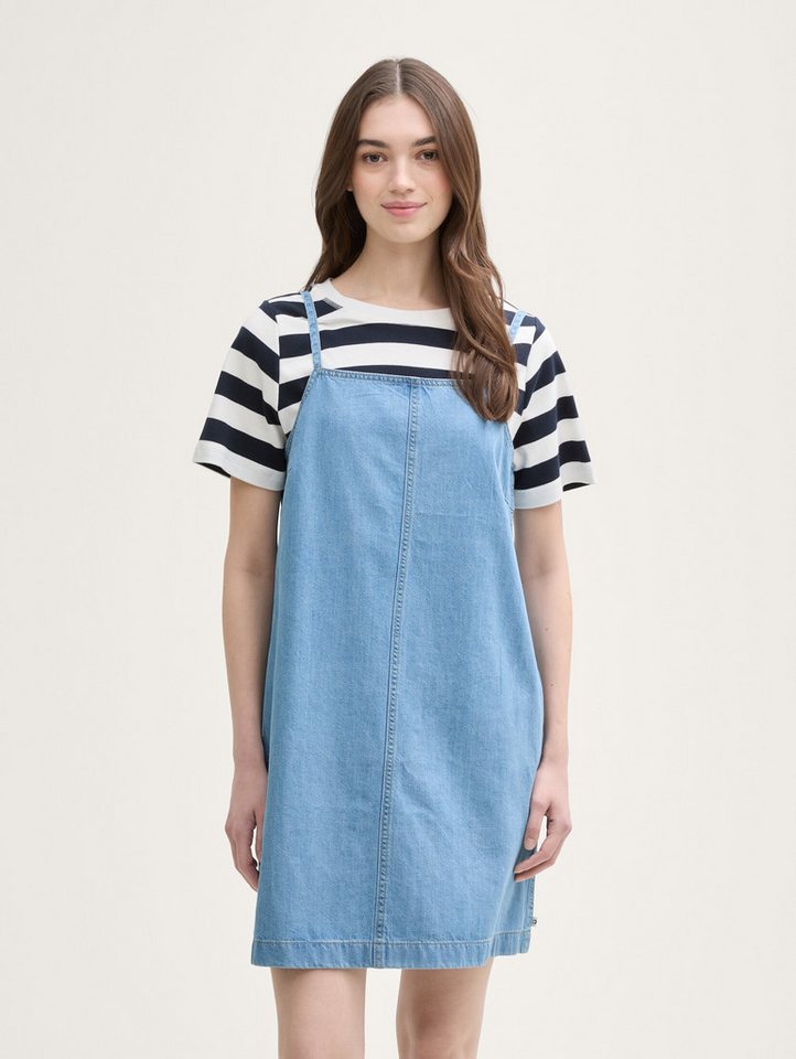 TOM TAILOR Denim Sommerkleid Kleider & Jumpsuits Mini-Jeanskleid mit Eingriffstaschen von TOM TAILOR Denim