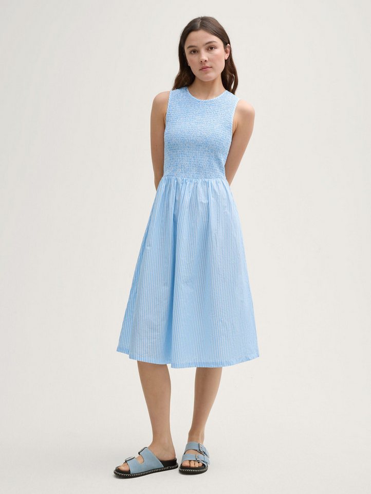 TOM TAILOR Denim Sommerkleid Smock Midi-Kleid Smock Midi-Kleid von TOM TAILOR Denim