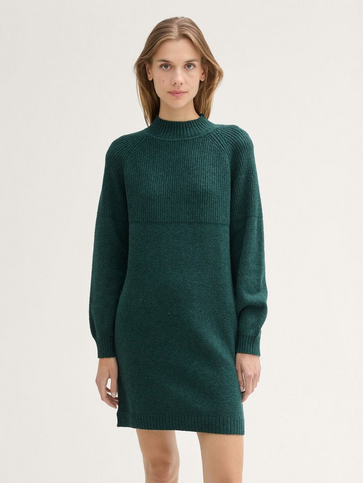 TOM TAILOR Denim Sommerkleid Kleider & Jumpsuits Strickkleid mit Stehkragen von TOM TAILOR Denim