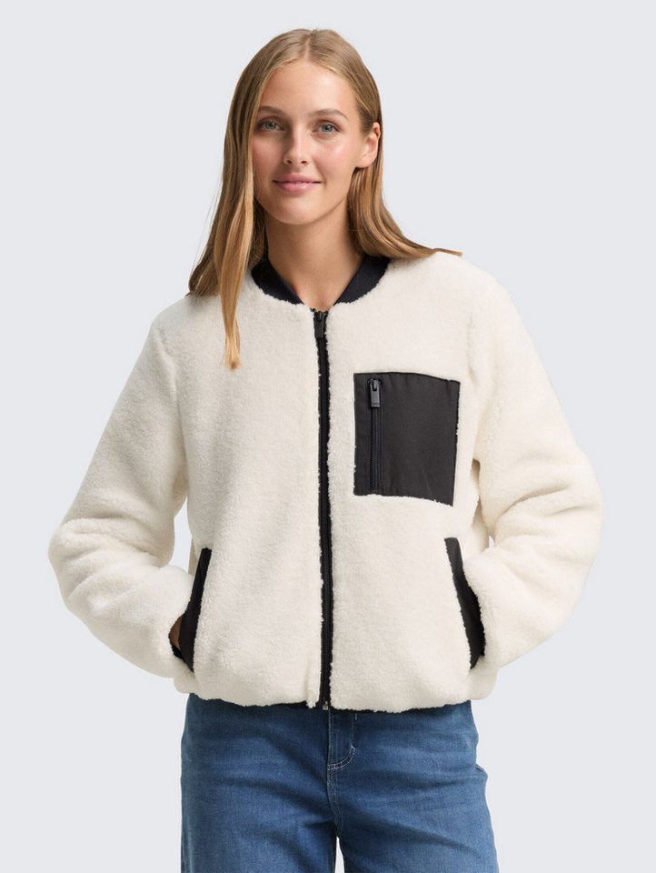 TOM TAILOR Denim Steppjacke Jacken Teddy Jacke mit Bomberkragen von TOM TAILOR Denim