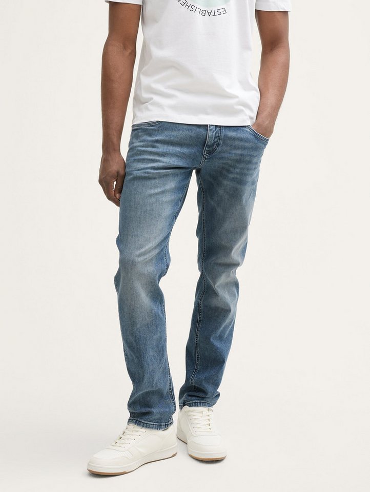 TOM TAILOR Denim Straight-Jeans Jeanshosen TTAEDAN STRAIGHT Jeans mit Stretch von TOM TAILOR Denim