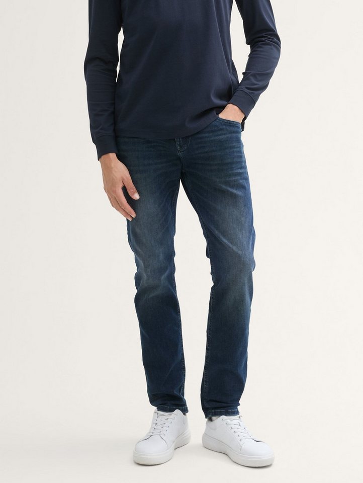 TOM TAILOR Denim Straight-Jeans TTAEDAN SUPERFLEX STRAIGHT Jeans TTAEDAN SUPERFLEX STRAIGHT Jeans von TOM TAILOR Denim