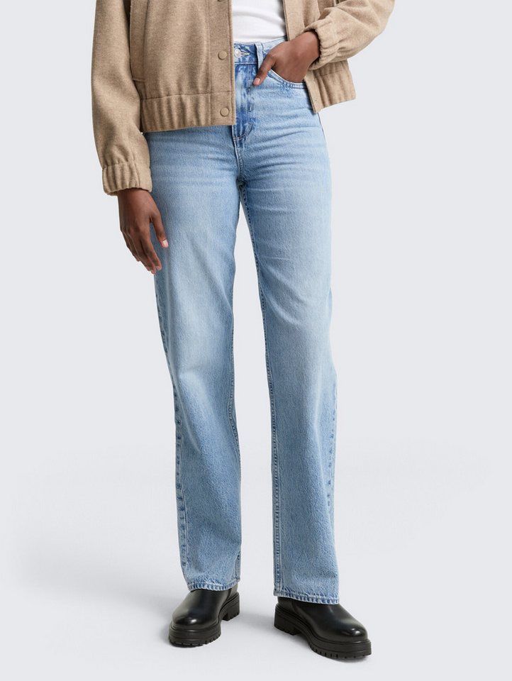 TOM TAILOR Denim Straight-Jeans Jeanshosen TTELIN STRAIGHT Jeans von TOM TAILOR Denim