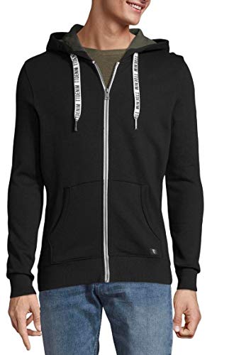 TOM TAILOR Denim Strick & Sweatshirts Hoodie 1014795 Black, S von TOM TAILOR Denim
